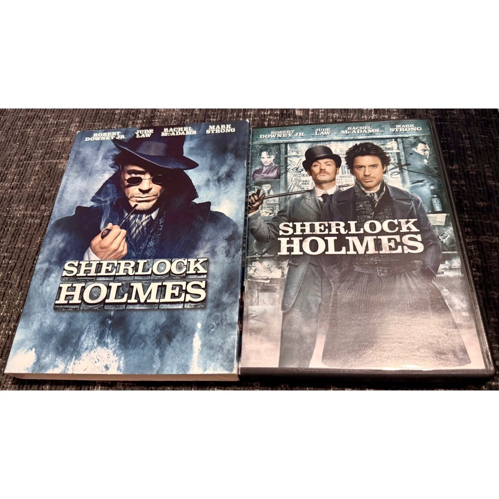 Warner Bros Sherlock Holmes DVD Movie Robert Downey Jr Jude Law Slipcase